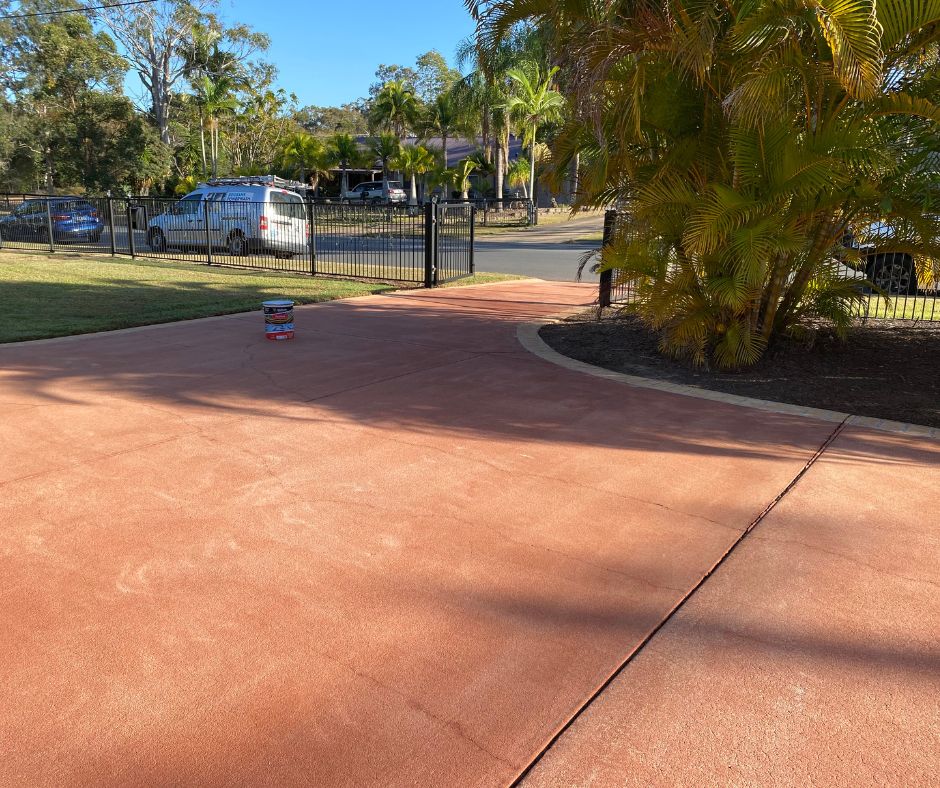 After Driveway Pressure Cleaning And Sealing Teneriffe